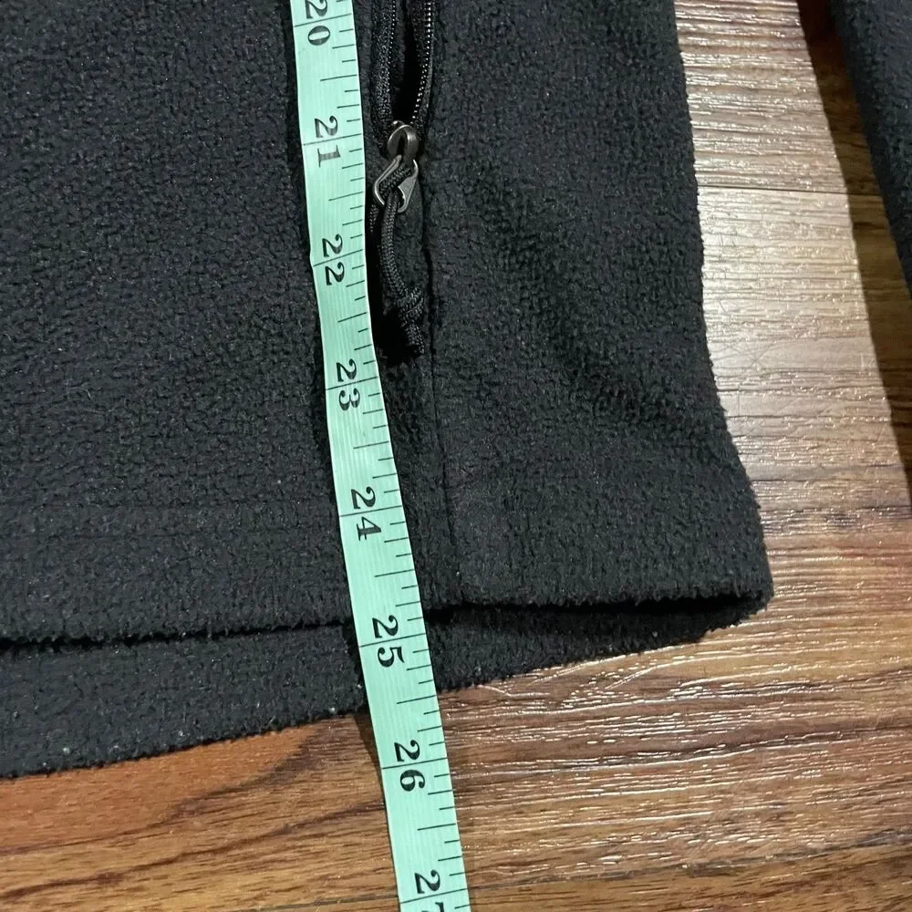 The North Face Jacket Full Zip Fleece Black Outdoor Hiking Classic Men's Size M